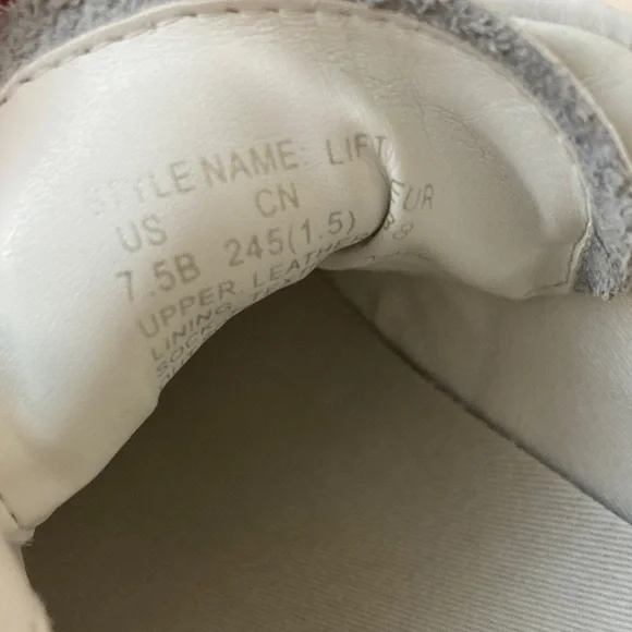 Kate Spade Optic White and Gold York lift leather Sneakers  women 7.5 - Picture 5 of 9